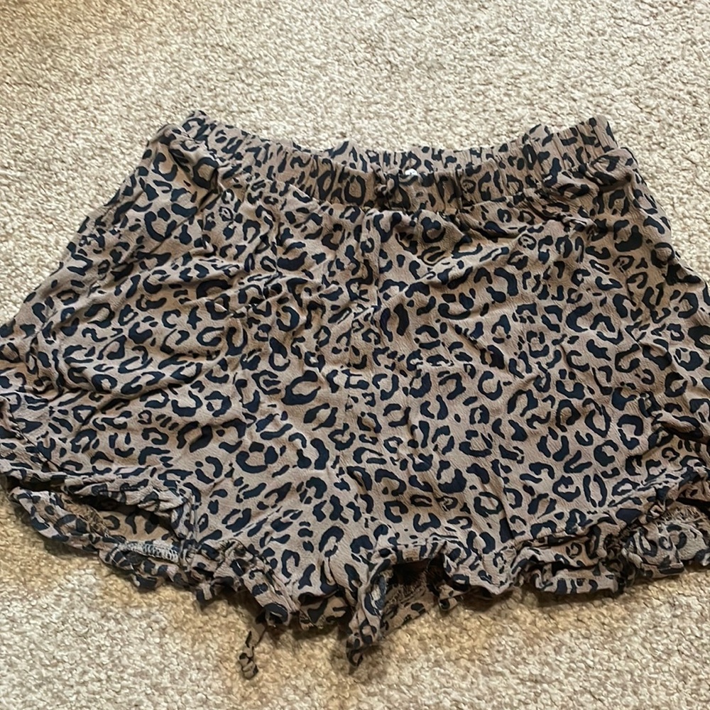 American Eagle Leopard Shorts